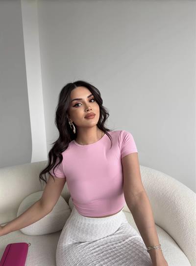 Leoni Sırt Dekolteli Premium Crop