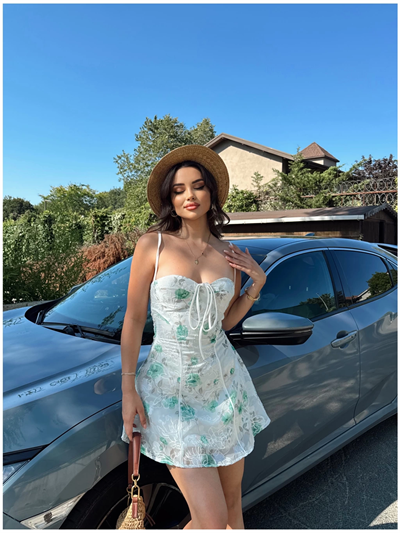 Monica Dantel Mini Elbise