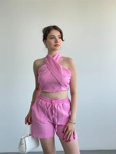 Müslin Bluz Şort Takım