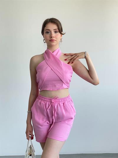 Müslin Bluz Şort Takım