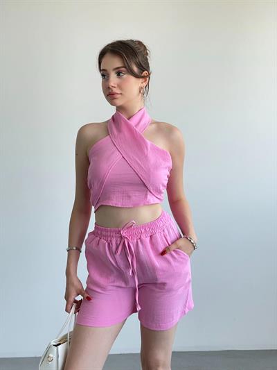 Müslin Bluz Şort Takım