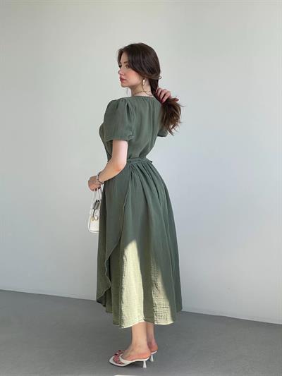 Müslin Kruvaze Elbise