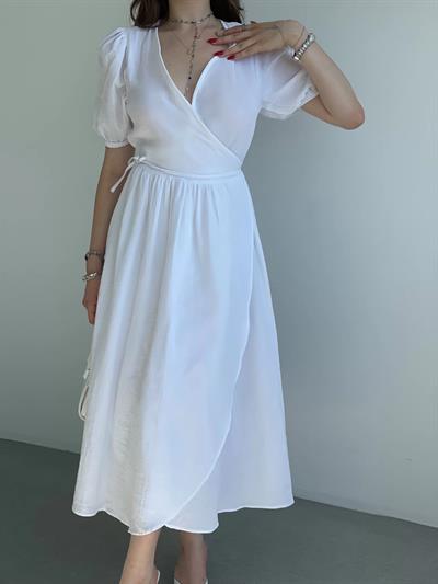 Müslin Kruvaze Elbise