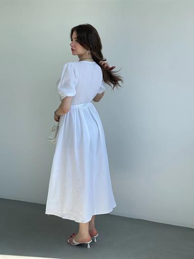 Müslin Kruvaze Elbise