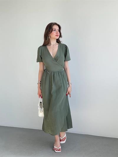 Müslin Kruvaze Elbise