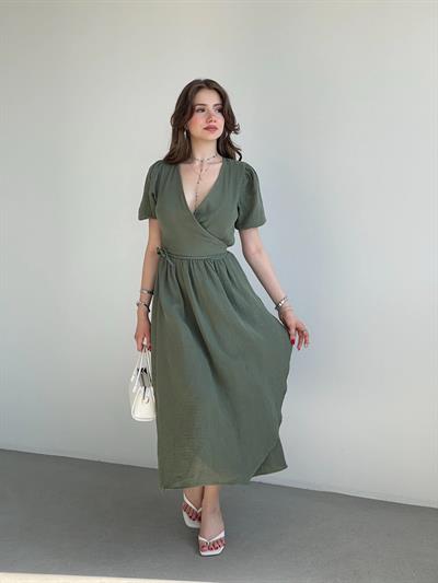 Müslin Kruvaze Elbise