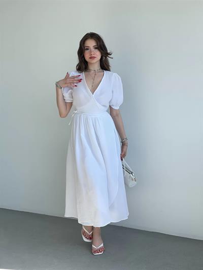 Müslin Kruvaze Elbise