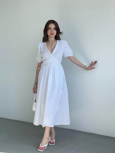 Müslin Kruvaze Elbise