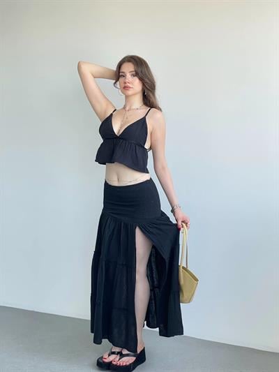 Müslin Yırtmaçlı Takım