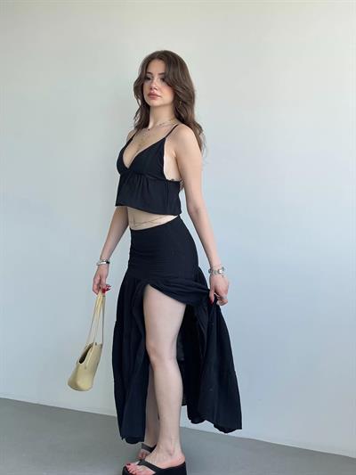 Müslin Yırtmaçlı Takım