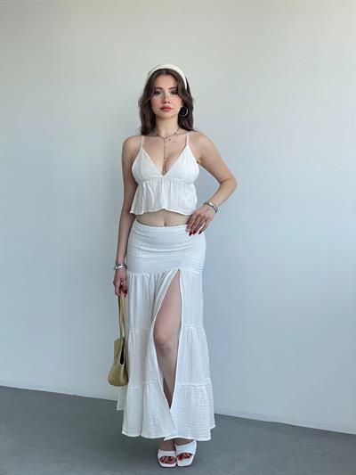 Müslin Yırtmaçlı Takım