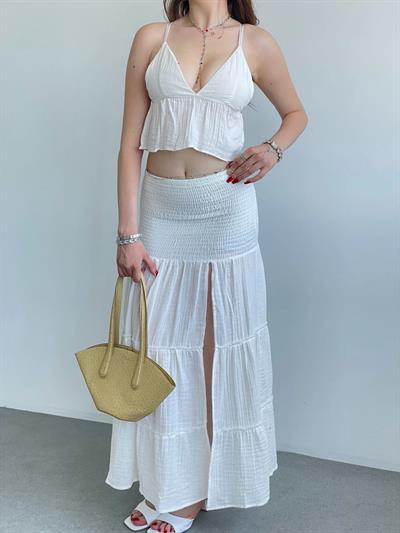 Müslin Yırtmaçlı Takım