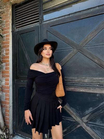 Önü Kruvaze Sandy Bluz