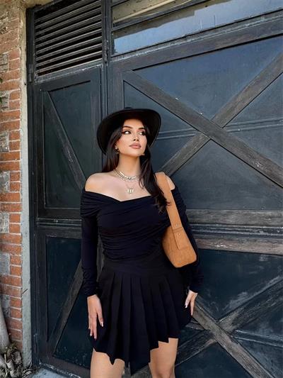 Önü Kruvaze Sandy Bluz