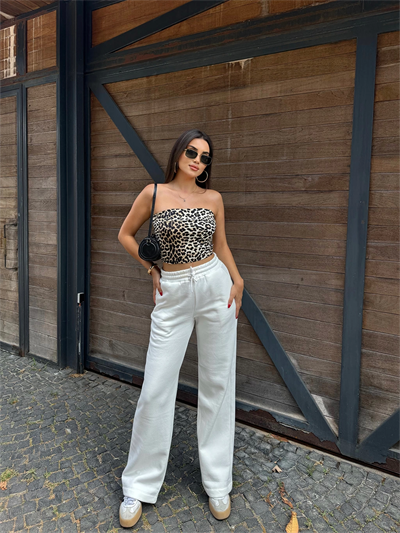 Palazzo Üç İplik Şardonlu Eşofman