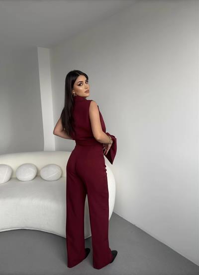 Pileli Kumaş Pantolon