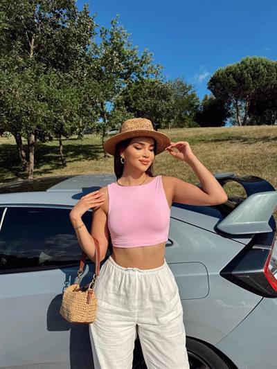 Poliamid Basic Askılı Crop