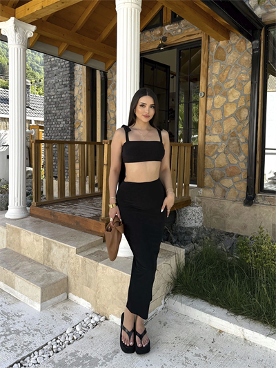 Sandy Crop Bağlamalı Takım