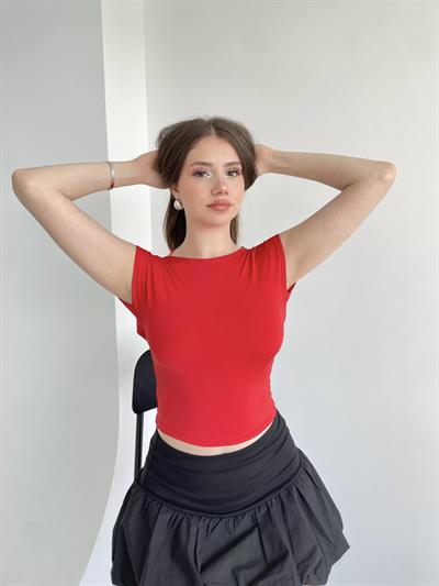 Sırt Dekolteli Monia Crop