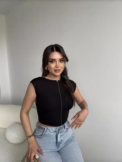 Sırt Dekolteli Monia Crop