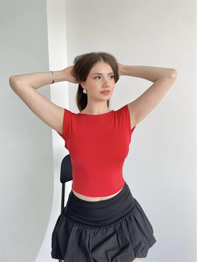 Sırt Dekolteli Monia Crop