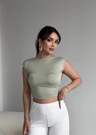 Sırt Dekolteli Monia Crop