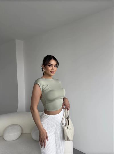 Sırt Dekolteli Monia Crop