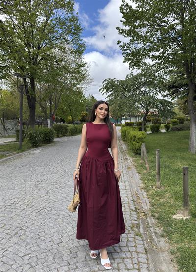 Sırt Detaylı Premium Elbise