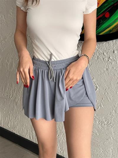 Soft touch Sırt Dekolteli Bluz