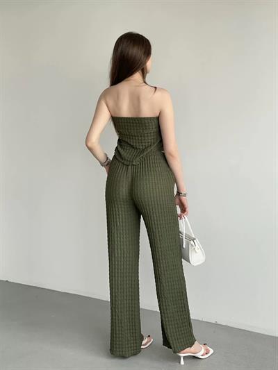 Straplez Büzgü Gofre Takım