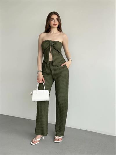 Straplez Büzgü Gofre Takım