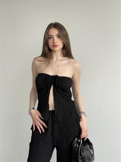 Straplez Büzgü Gofre Takım