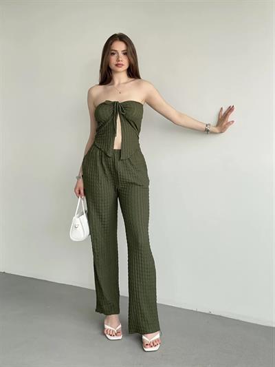 Straplez Büzgü Gofre Takım