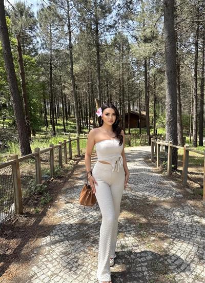 Straplez Gofre Pantolon Takım