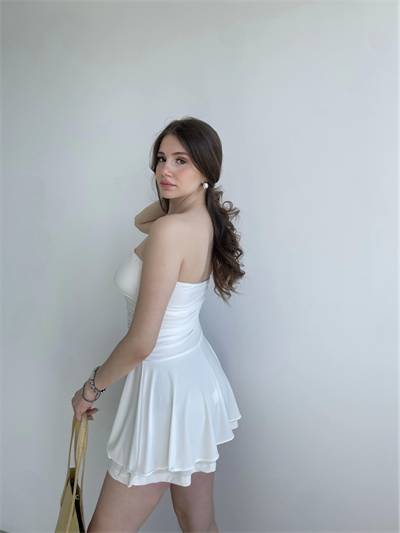 Straplez Şortlu Sandy Elbise