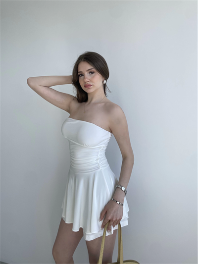 Straplez Şortlu Sandy Elbise