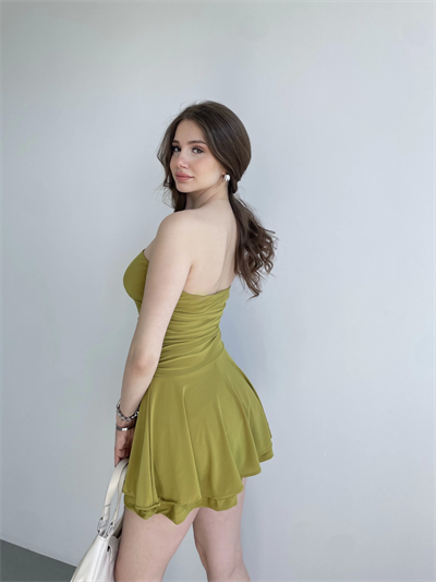 Straplez Şortlu Sandy Elbise