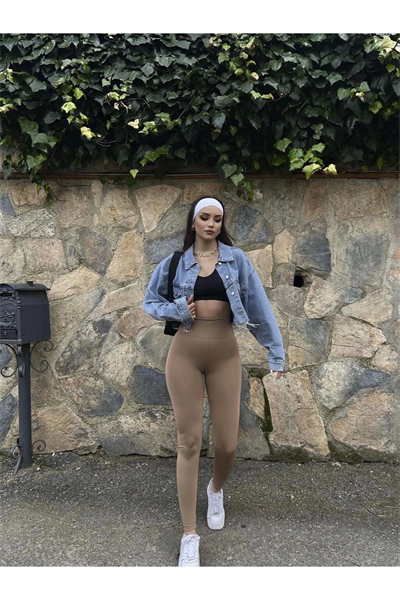 Toparlayıcı Yüksel Bel Dalgıç Tayt