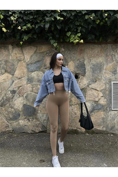 Toparlayıcı Yüksel Bel Dalgıç Tayt