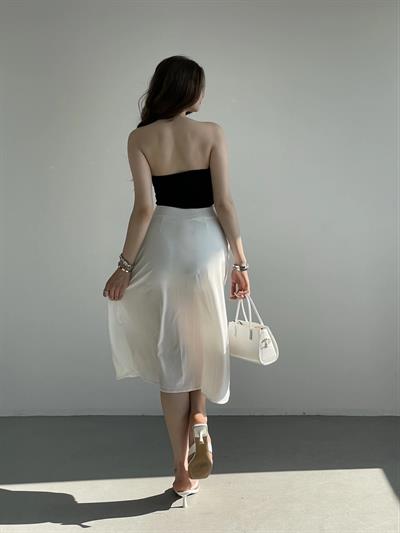 Yırtmaçlı Sandy Astarlı Etek