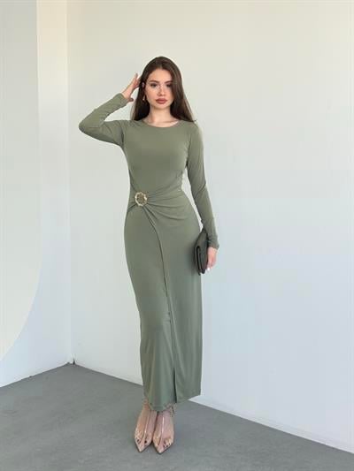 Aksesuarlı Sandy Elbise