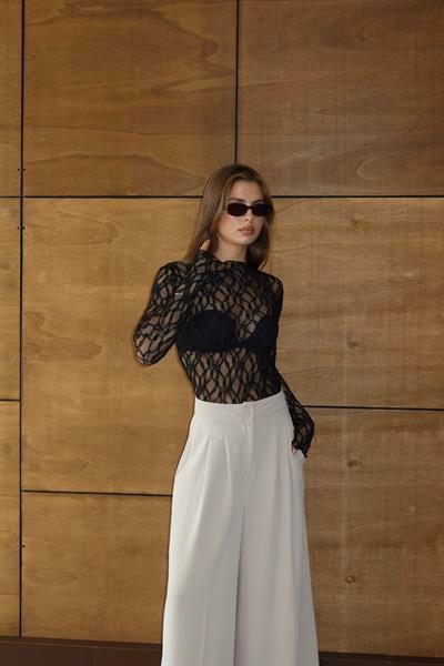 Dantelli İspanyol Kol Bluz