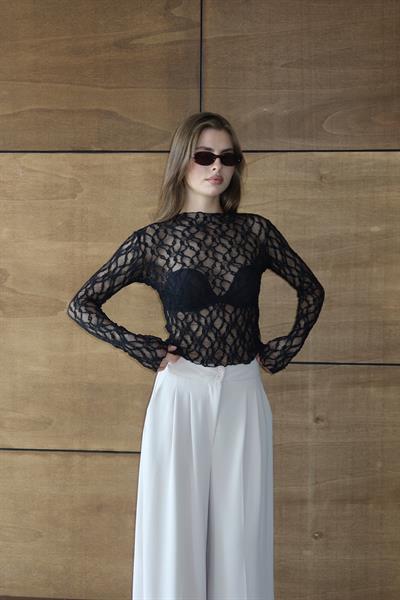 Dantelli İspanyol Kol Bluz