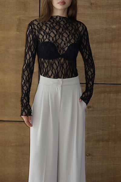 Dantelli İspanyol Kol Bluz