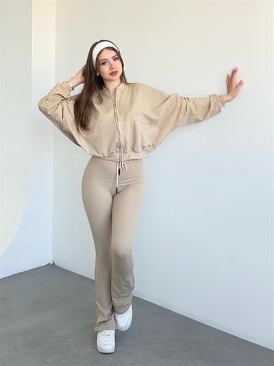 Interlok Hırka Tayt Takım