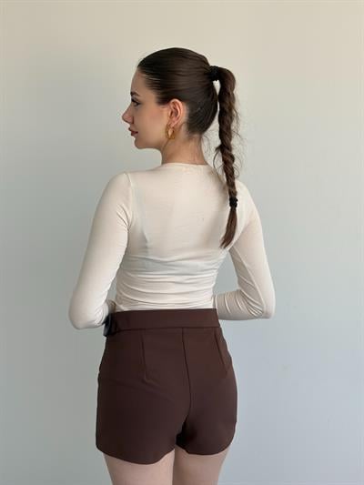 Kemerli Premium Şort Etek