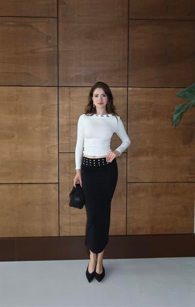 Kuş Gözü Shine Uzun Etek