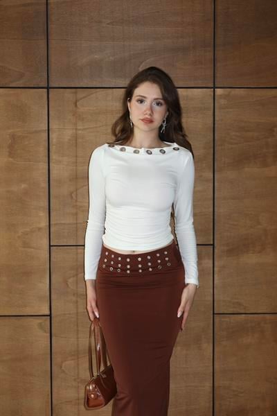 Kuş Gözü Shine Uzun Etek