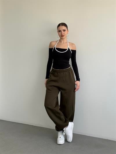 Oversize Baloon Şardonlu Eşofman