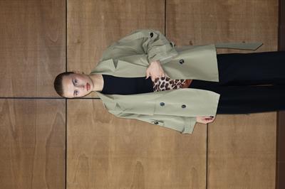 Oversize Mid Trençkot Haki